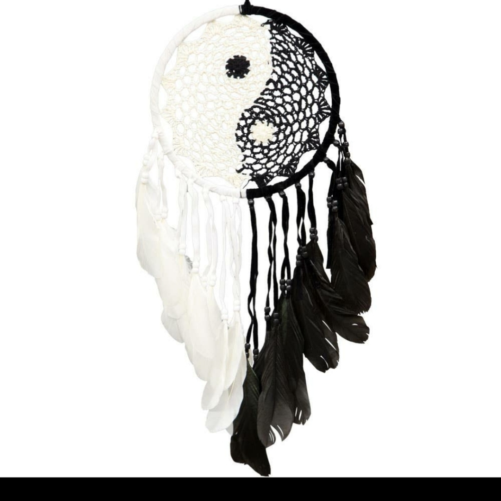 Yin Yang Woven Dreamcatcher